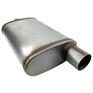 Performance World 491225 ULTRA-MAX 2-1/4'' Offset Center Reversible  Stainless Steel Muffler 4x9x14