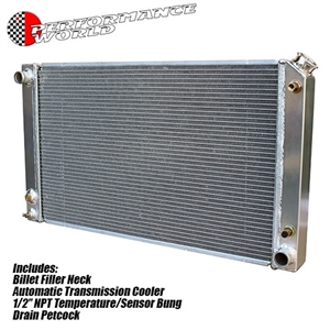 Performance World 91070-1 Custom Lightweight Aluminum Radiator. Fits ...